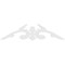 Ekena Millwork Pitch Milton Architectural Grade PVC Gable Pediment, 60"W x 17 1/2"H x 1"P (7/12) GPP060X018X100MIL - alternate 3